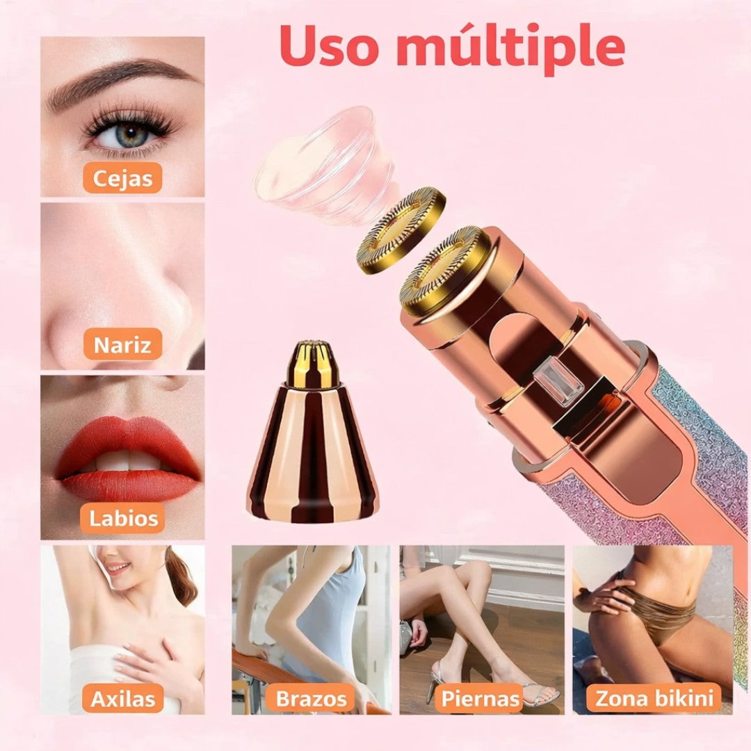 Depiladora facial 2 en 1