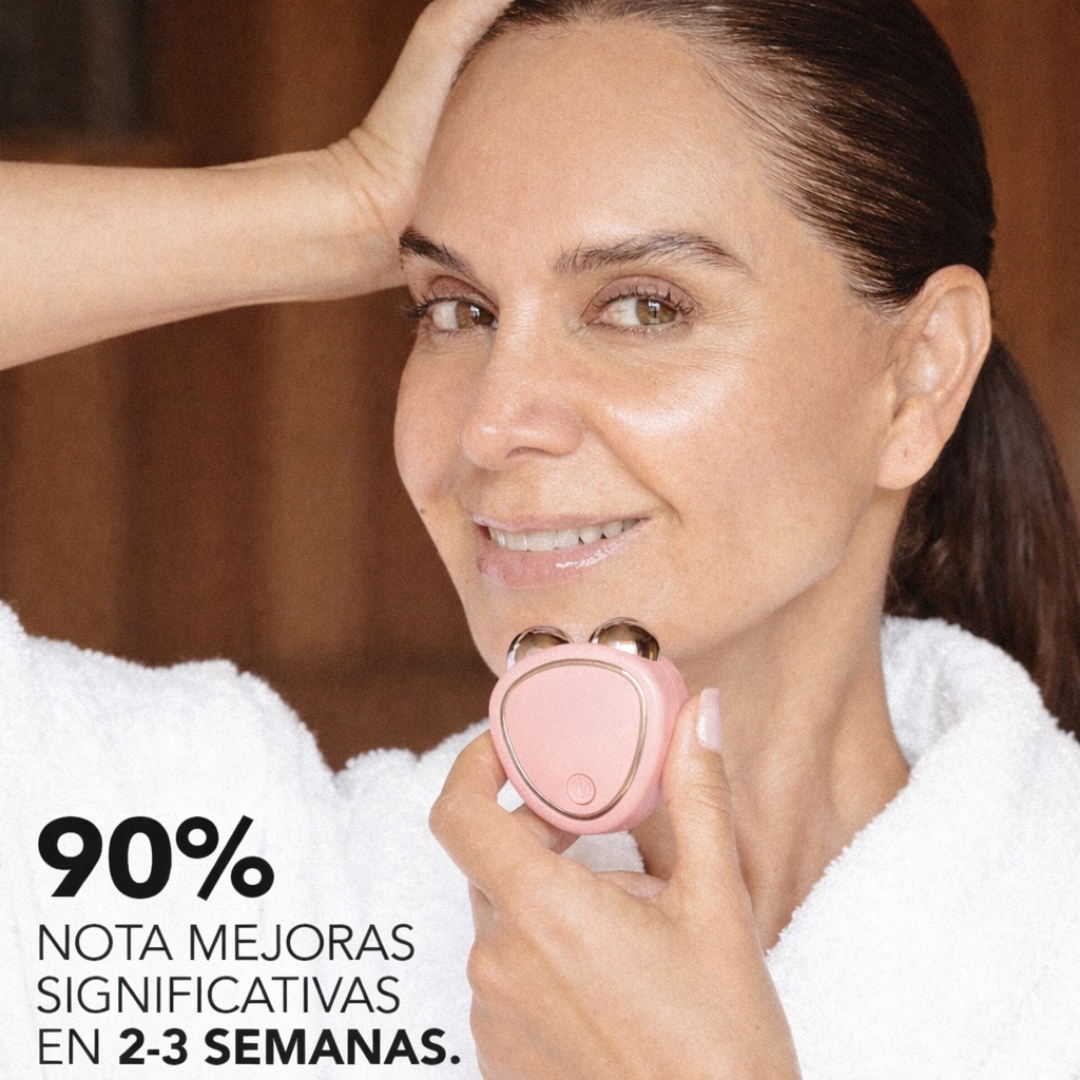 Masajeador facial con efecto lifting