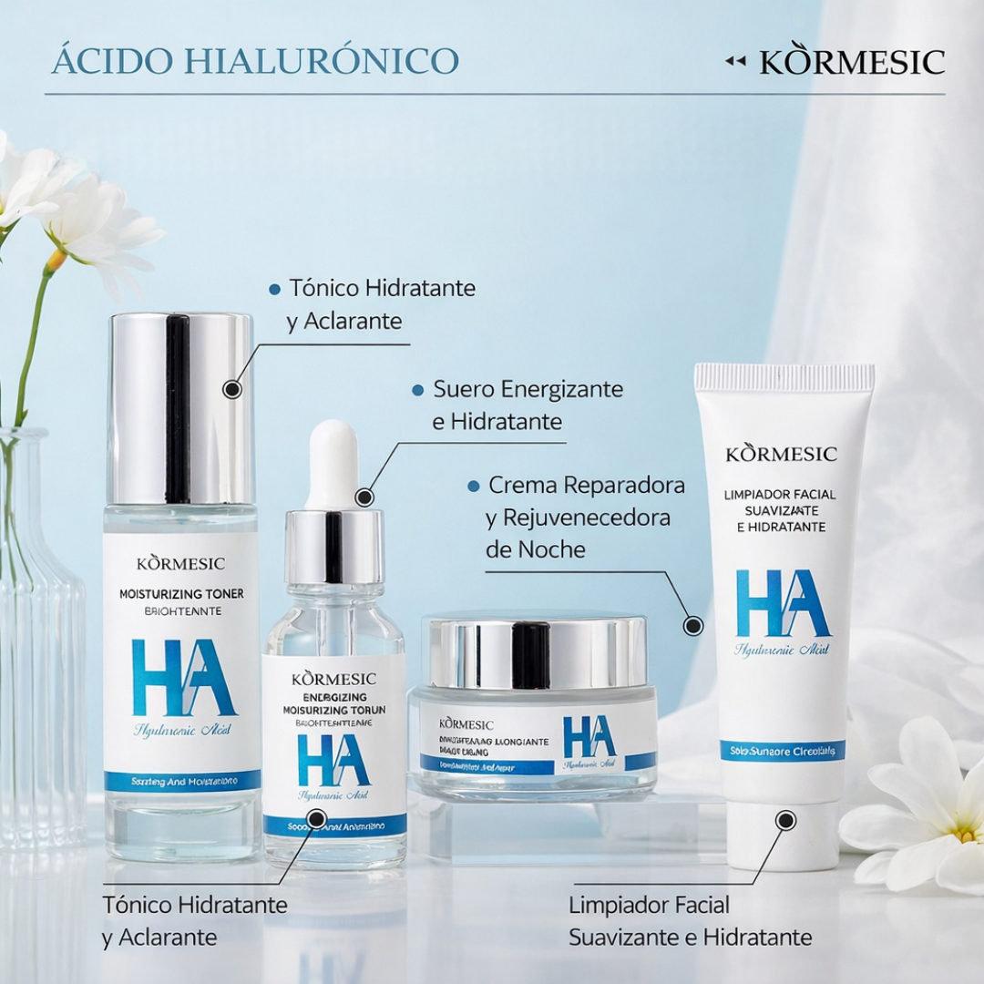 Set de skincare con Acido hialurónico